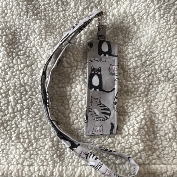 Mommajsews Accessories - Great Teacher gifts ! Cat Print Gray Lanyard/pen Holder, Purfect for a teacher 😊